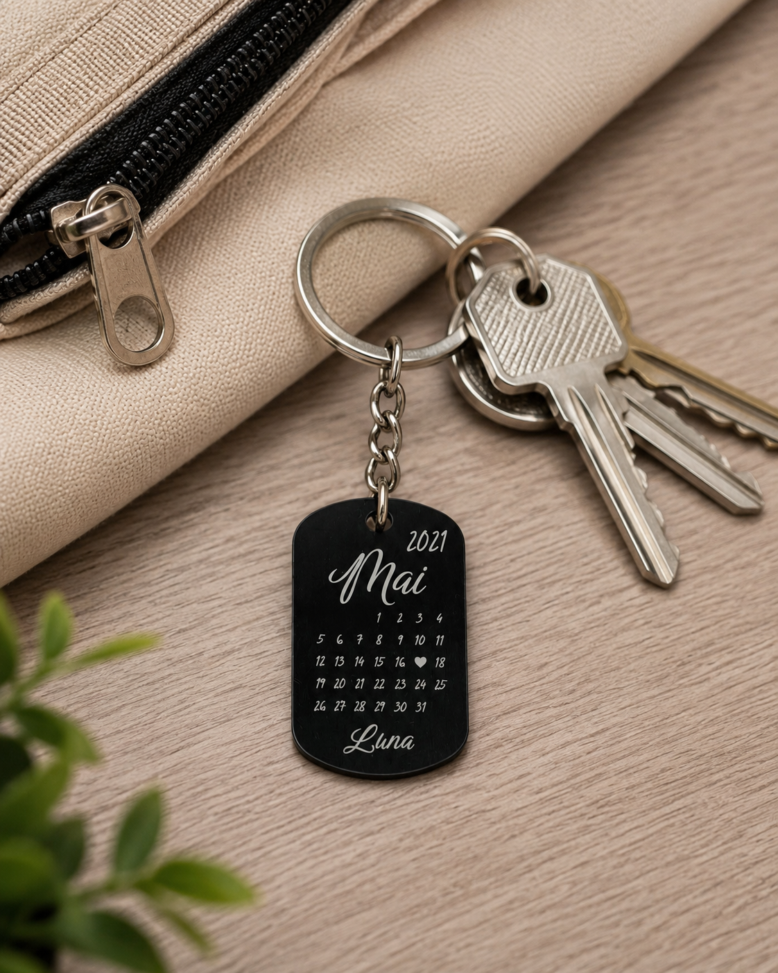 Personalisierte Aluminium-Marke mit Gravur